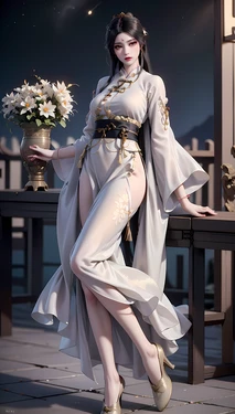 星辰变-玉贵妃（白色旗袍系列）1 [AI Generated]