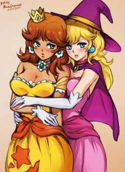 [Minacream] Peach x Daisy Halloween (Super Mario Bros.)