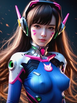 [UnrealBeautyAIMIX] Overwatch - D.va (Patreon) [Ai Generated]