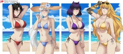 RWBY at the beach (tehshraid)