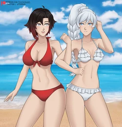 RWBY Whiterose at the Beach (tehshraid)