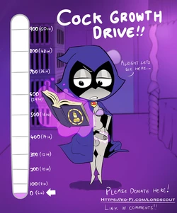 [Oogabutt] Raven's Cock Growth Drive (Teen Titans) (Ongoing)