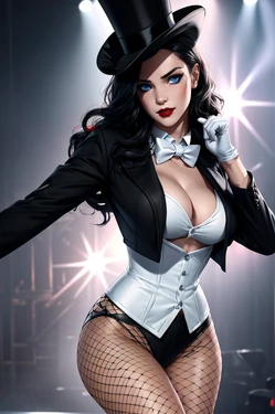 Zatanna self bondage gone wrong (Ai generated)