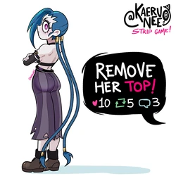 [KaeruNee] Jinx Stripgame (League of Legends) (Ongoing)