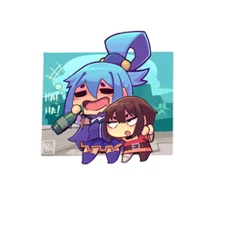 [Pixzapix] Aqua x Megumin (Konosuba)