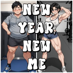 [AlwaysOlder] New Year, New Me (TG Comic) [AI Generated]