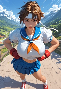 [euskyart] Sakura Kasugano (Street Fighter) Full Set (AI Generated)