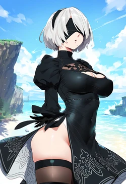 [CompreHentai] 2B (NieR: Automata) (AI Generated)