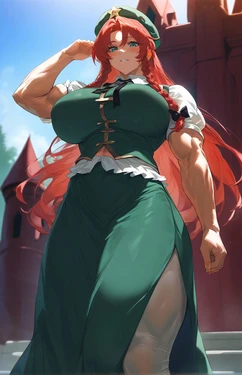 [ChickenBeautiful] Hong Meiling (Touhou Project) [AI Generated]