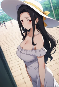 [Tachibana AI（たちばなあい)] Mayumi Saegusa in Summer Dress (Mahouka Koukou no Rettousei) [AI Generated]