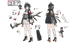 Atelier Yumia Character design reference (partial)