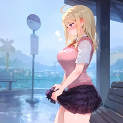 Kaede Akamatsu Bus Stop Sex [AI Generated]