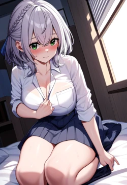 [AI Generated] 白銀ノエル えっちなこと