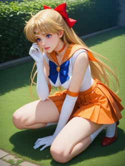 [UnrealBeautyAIMIX] Pretty Guardian Sailor Moon - Sailor Venus (Patreon) [Ai Generated]