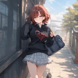 Pixiv-樋口円香Higuchi Madoka-school-[AI Generated]