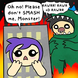 [A Slice of Alan] Godzilla vs Building (English)
