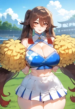 [MiyuAi] Hu Tao's Cheer Tryouts - Genshin Impact (Patreon) (AI Generated)