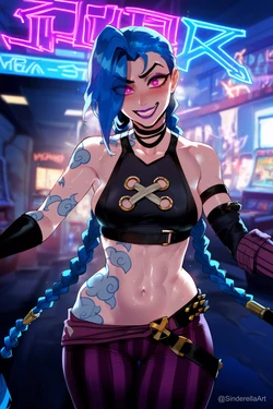 [SinderellaAI] Jinx (League of Legends) [AI Generated]