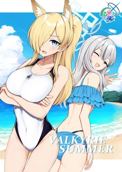 (Blue Market 13) [Saku Saku Gohan (Sakumo)] VALKYRIE SUMMER | 夏日瓦尔基里 (Blue Archive) [Chinese] [碧蓝档案百合组]