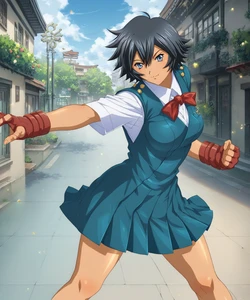 Ikki Tousen Heroines Defeated - Gogun High School/Yoshu Private School  [AI generated] [Pony Diffusion]