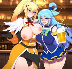 [Racer7] Aqua Darkness futa (Konosuba) [AI Generated]