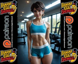 Training hard in the gym [AI Generated]