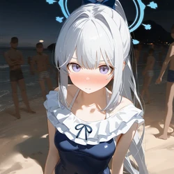 Howsir - 月雪都子 月雪ミヤコ Miyako beach (Patreon) [AI Generated]