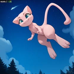 [Nonimousmate] Mew X Mewtwo Noche de Pelea (Spanish) [kalock] [AI generated]