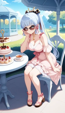 [s030714] Ayaka Kamisato (AI Generated) | pink dress