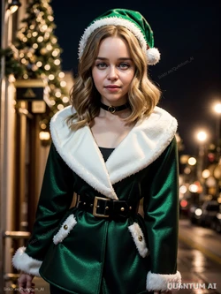 AI Emilia Clarke # Last Christmas Cosplay Costume GOT Daenerys Targaryen [AI Generated]
