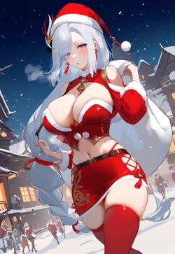 [AI Generated] [Coolsummer] Shenhe Christmas [Patreon]