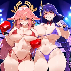 [DepressART] Raiden x Yae (Patreon) [AI GENERATED]