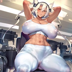 [DepressART] Musashi(kancolle) GYM (Patreon) [AI GENERATED]