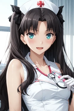 【Rei | Digital Works (Creisede Username)】Rin Tohsaka in Nurse Costume [AI Generated]