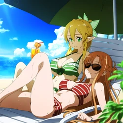 [Patreon] (JuanpiAMVs) Asuna x Leafa (AI Generated)