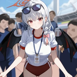 Howsir - 黑舘羽留奈 黒舘ハルナ Haruna (体操服) [AI Generated]