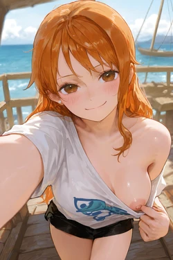 [clowenqq] Nami (One Piece) (AI Generated)