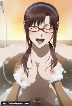 [Ditto Seeker] [Requested] Mari Makinami (Evangelion) Happy and passionate sex in shower [Ai Generated]