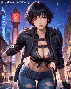 Lady hentai | Devil May Cry illustration [AI Generated]
