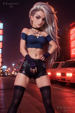 Loona (Helluva Boss) human [AI generated]