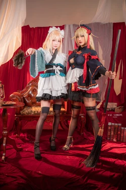 [Rongrongzi & Kumata] Okita Soji & Okita Soji (Alter) (Fate/Grand Order)