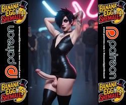 An emo lost at a party [AI Generated]