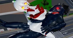 [Naraku] 女奥特曼：银色巨乳的传说！半鱼怪兽 VS Ultra性姬！