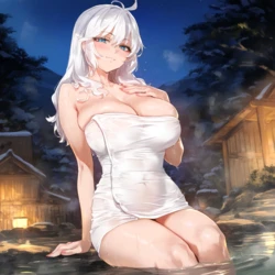 [Oppai-Love] Alisa Mikhailovna Kujou Onsen Relaxation [AI Generated]