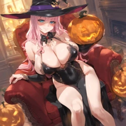 [Oppai-Love] Chika Fujiwara Halloween x BBC [AI Generated]