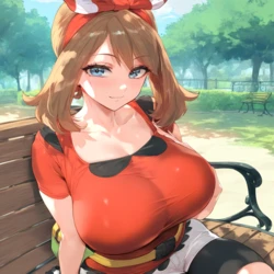 [Oppai-Love] May (Pokemon) x BBC [AI Generated]