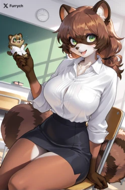 Furrych - Raccoon Seduction - [AI Generated]