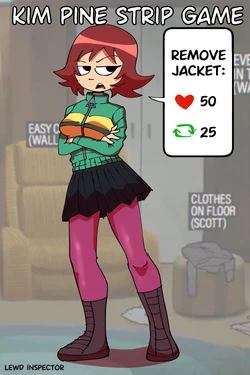 [Lewd Inspector] Kim's Strip Game (Scott Pilgrim)