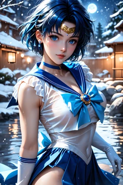 [NaughtyNeurals] Pretty Guardian Sailor Moon - Sailor Mercury (Patreon) [Ai Generated]