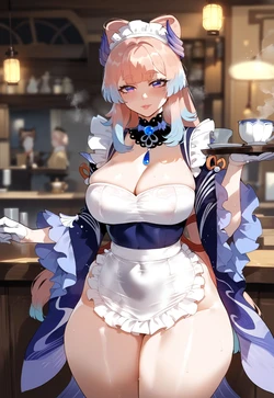 Miyu - Sangonomiya Kokomi: Teyvat Café (Patreon) (AI Generated)
